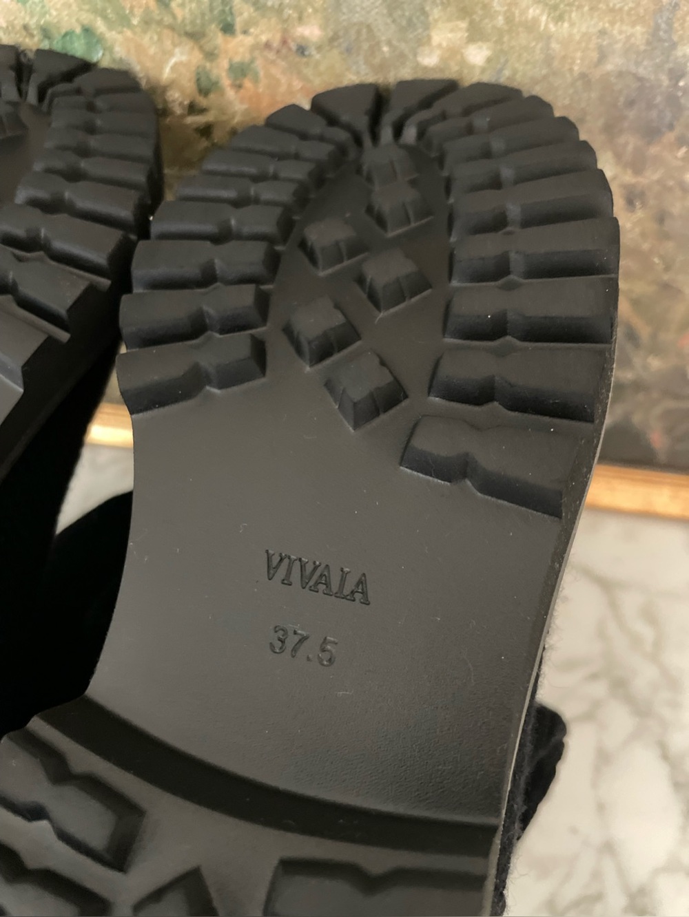 VIVAIA Filipa Boots Knee High Wool Size 7 Black - Picture 5 of 11